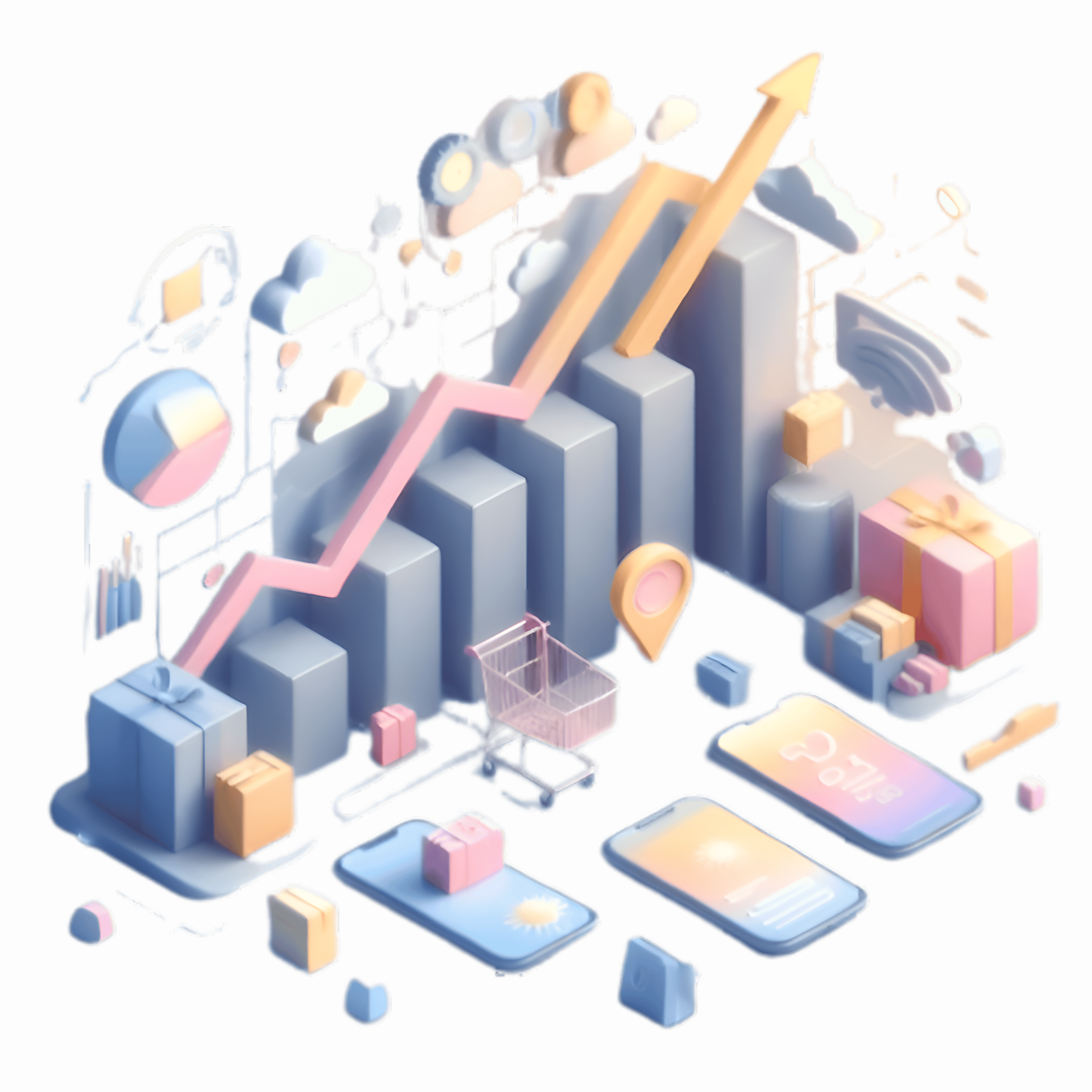 E-commerce growth graph